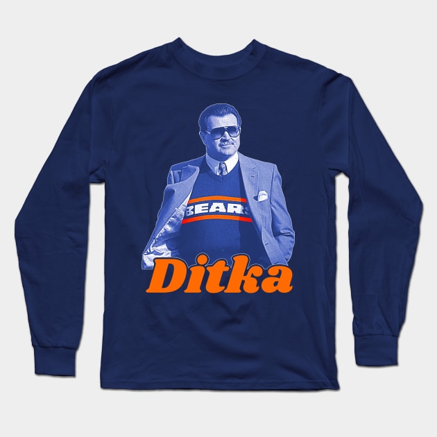 Ditka Long Sleeve T-Shirt by darklordpug